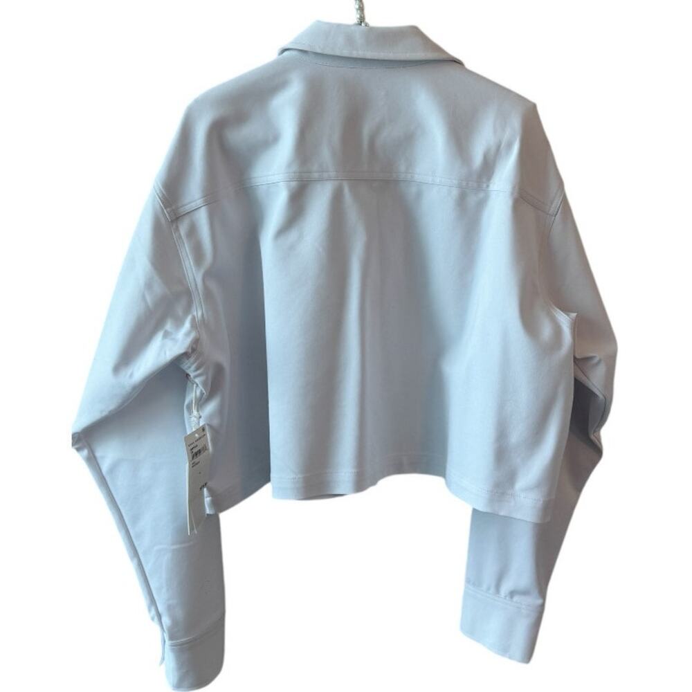 Good American White Cropped Shirt Size 4 (XL). White. - Picture 6 of 12